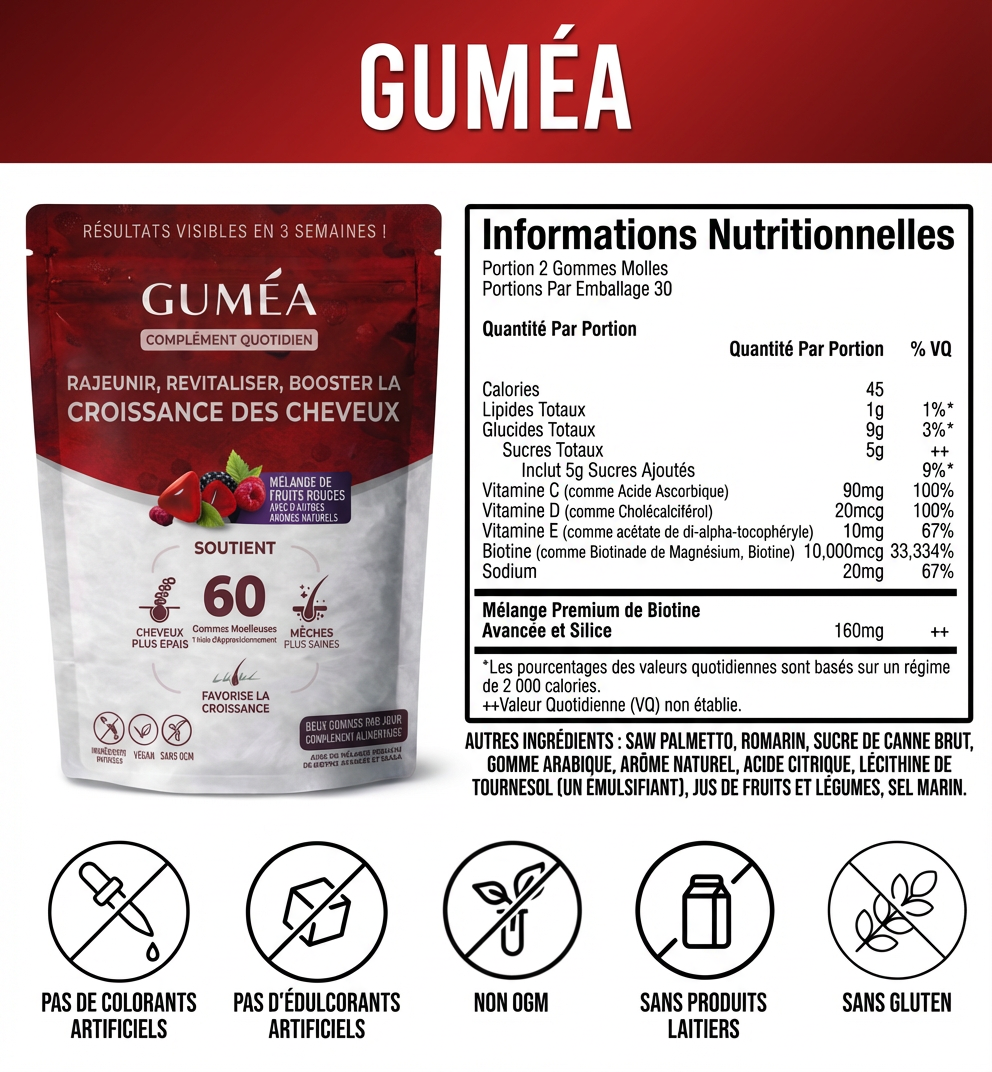 Les vitamines Hair Boost-Gummies