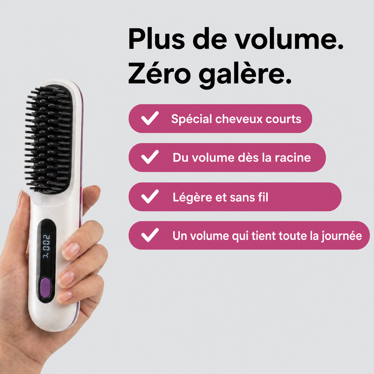 Volumizer Guméa - brosse chauffante volumisante