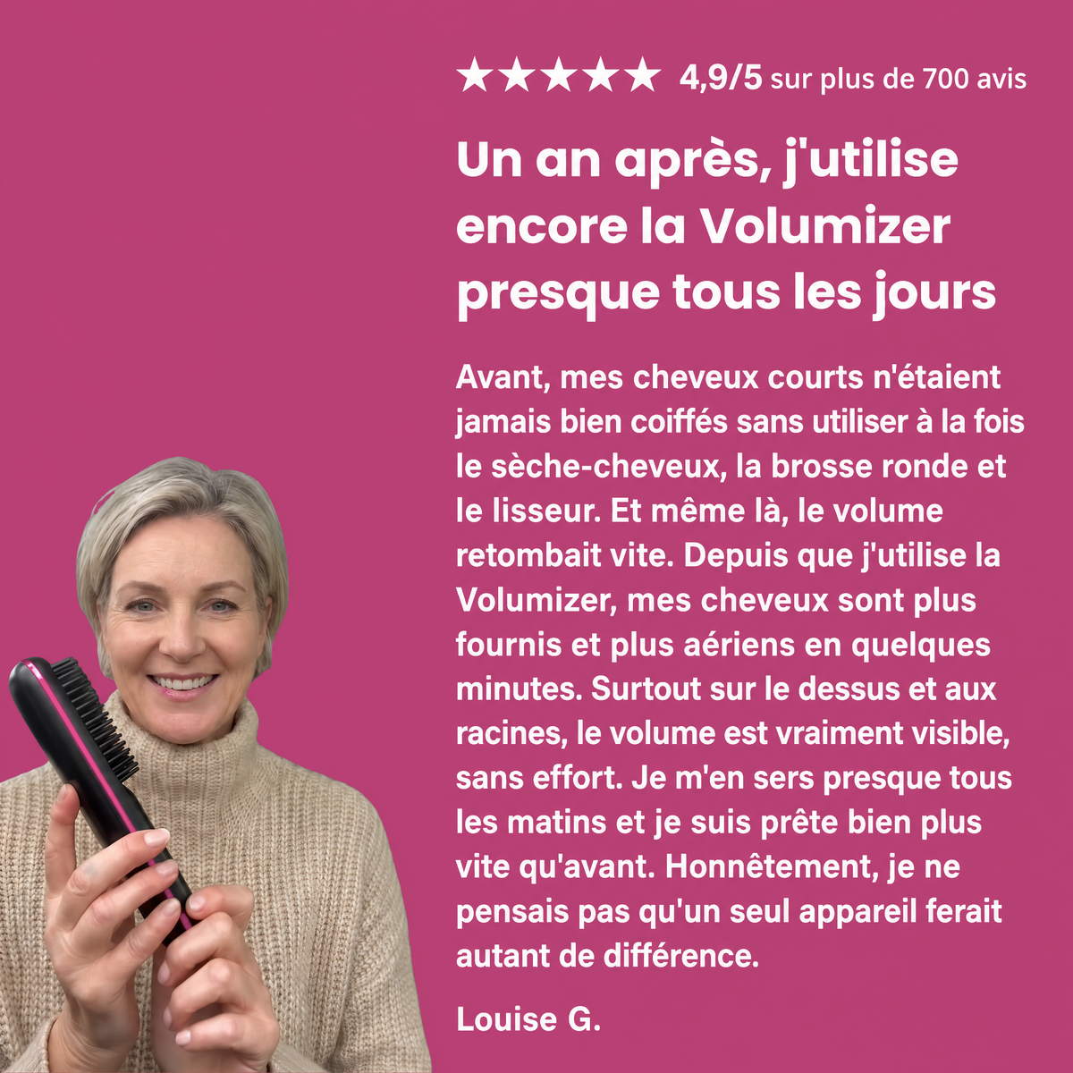 Volumizer Guméa - brosse chauffante volumisante