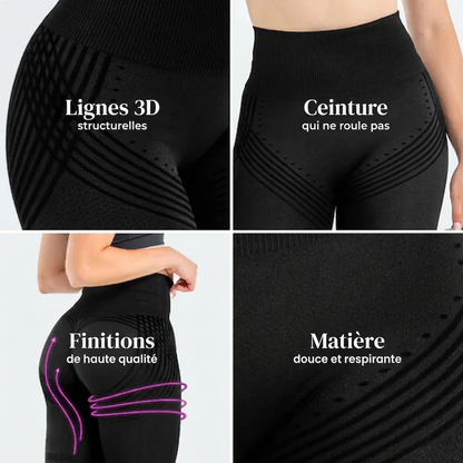 Legging Modelant 3D – Push‑Up & Anti‑Cellulite