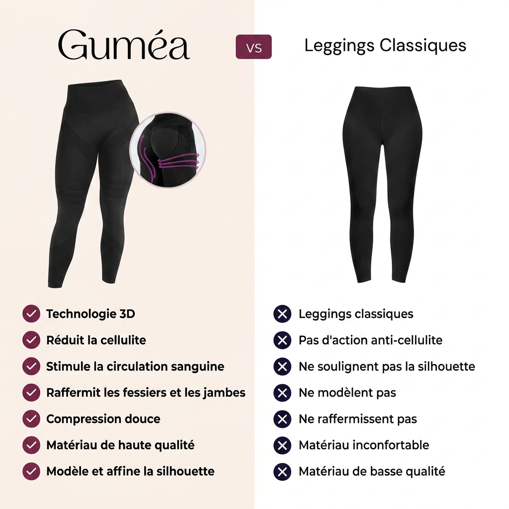 Legging Modelant 3D – Push‑Up & Anti‑Cellulite
