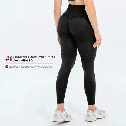 Legging Modelant 3D – Push‑Up & Anti‑Cellulite