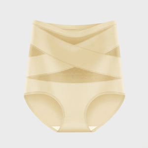 CrossBand™ Slip Gainant — Taille Haute Sans Coutures, Effet Ventre Plat