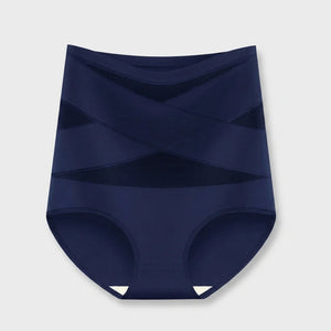 CrossBand™ Slip Gainant — Taille Haute Sans Coutures, Effet Ventre Plat