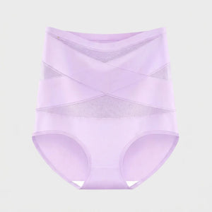 CrossBand™ Slip Gainant — Taille Haute Sans Coutures, Effet Ventre Plat