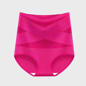 CrossBand™ Slip Gainant — Taille Haute Sans Coutures, Effet Ventre Plat