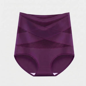 CrossBand™ Slip Gainant — Taille Haute Sans Coutures, Effet Ventre Plat