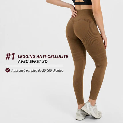 Legging Modelant 3D – Push‑Up & Anti‑Cellulite