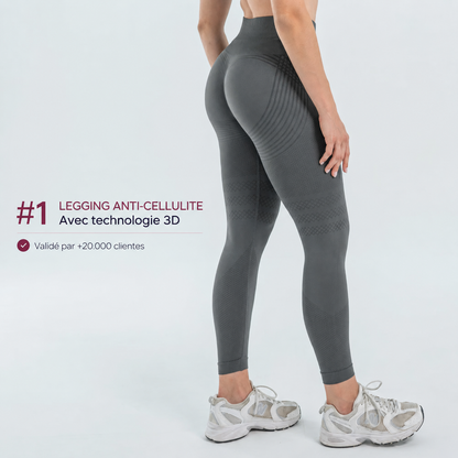 Legging Modelant 3D – Effet Push‑Up & Anticellulite