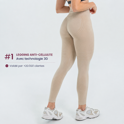 Legging Modelant 3D – Effet Push‑Up & Anticellulite