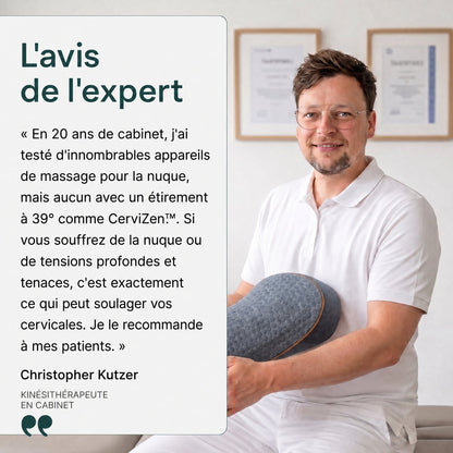 CerviZen™ Guméa — coussin cervical 3-en-1
