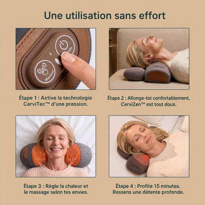 CerviZen™ Guméa — coussin cervical 3-en-1