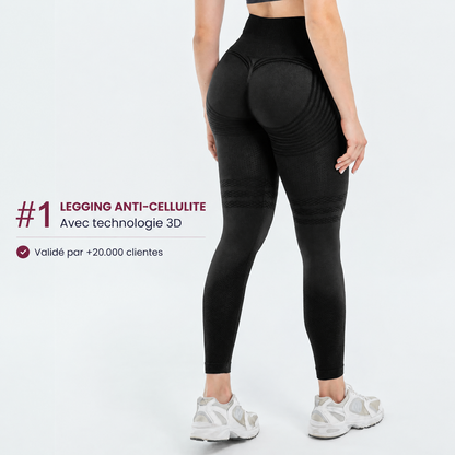 Legging Modelant 3D – Effet Push‑Up & Anticellulite