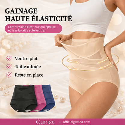 CrossBand™ Slip Gainant — Taille Haute Sans Coutures, Effet Ventre Plat