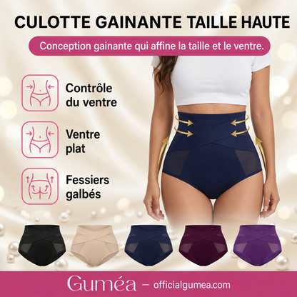CrossBand™ Slip Gainant — Taille Haute Sans Coutures, Effet Ventre Plat