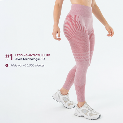 Legging Modelant 3D – Effet Push‑Up & Anticellulite
