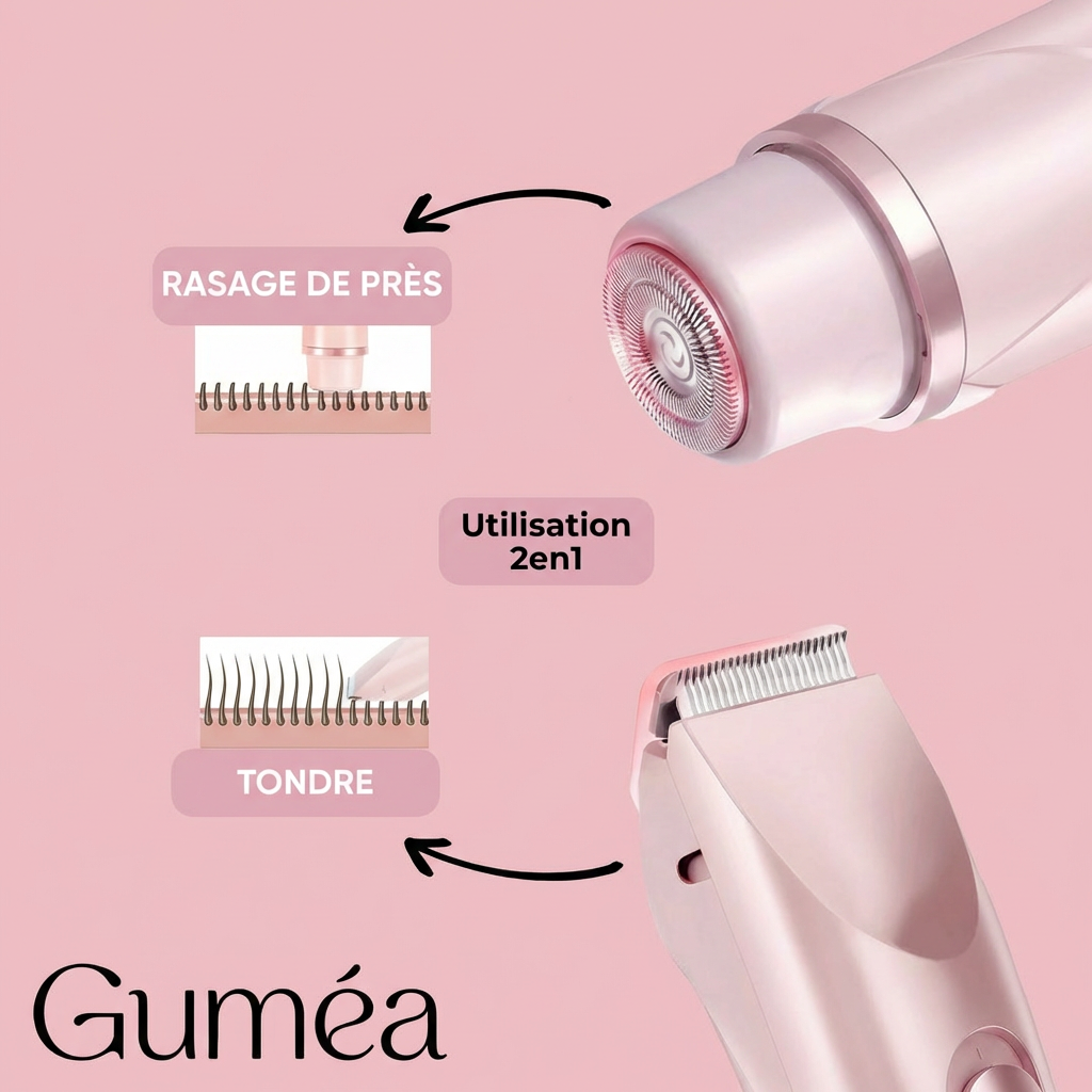 Rasoir corporel 2 en 1 Guméa™ pour femmes