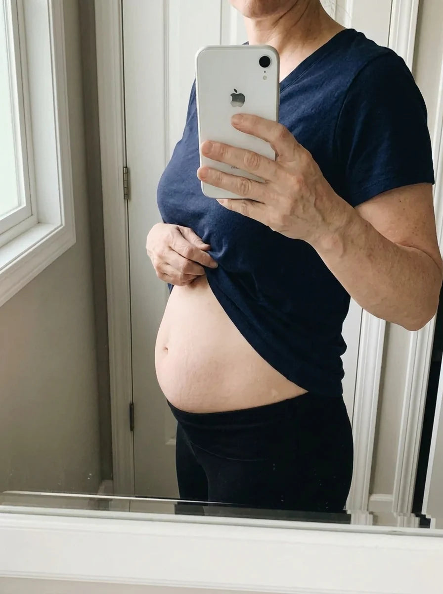 Femme se photographiant dans le miroir